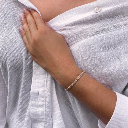 bransoletka na sznurku turkus