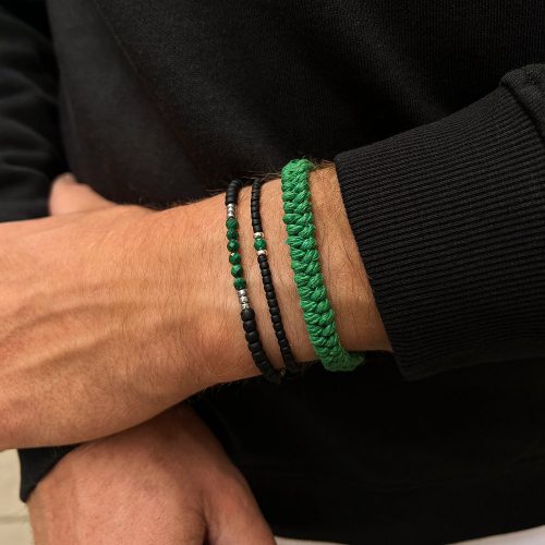 bransoletki zielone męskie