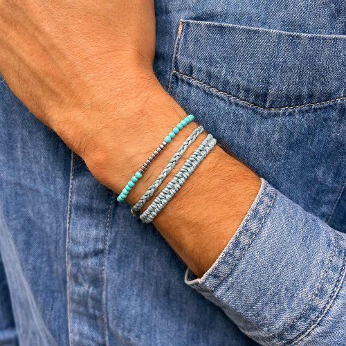 bransoletki męskie komplet