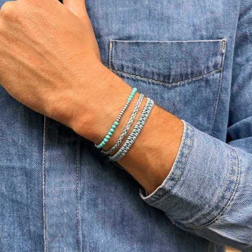 bransoletki męskie niebieskie