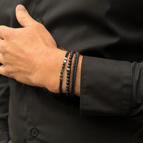 zestawa-meskich-bransoletek-czarnych-lawa-onyks-plantwear