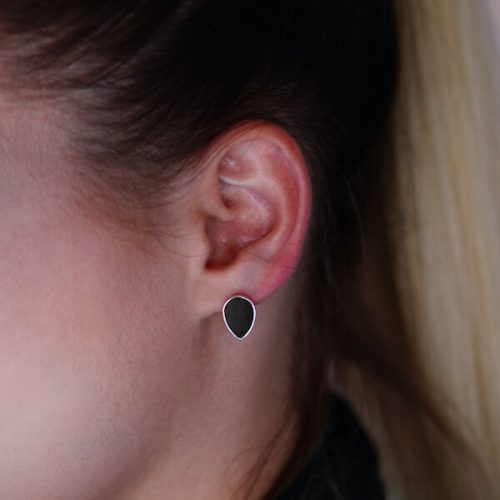 kolczyki wkrętki srebrne łezka