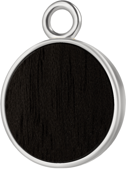 Koło srebro czarny klon