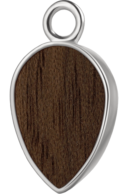 Łezka srebro orzech