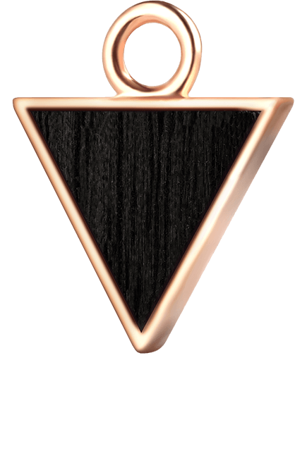 Trójkąt różowe złoto czarny klon