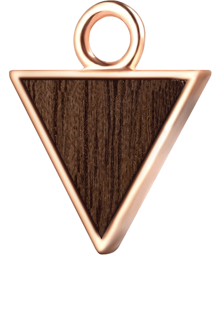 Trójkąt różowe złoto orzech