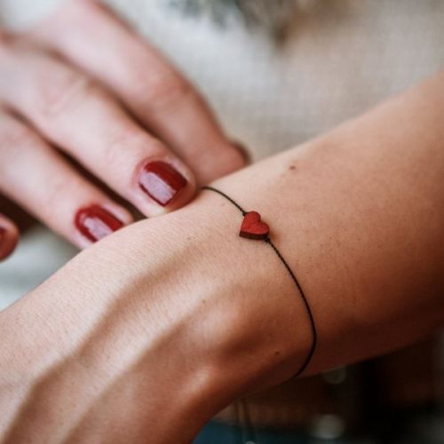 bransoletka szczęścia serce dla par