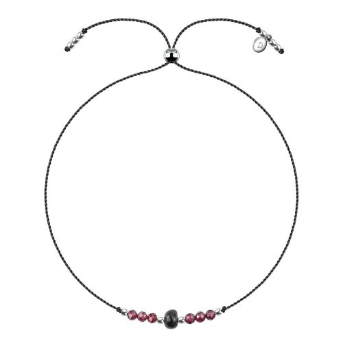 bransoletka moments dla skorpiona z czarną perłą i granatem