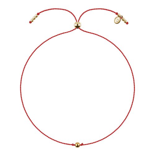 bransoletka na szczęście z kuleczką