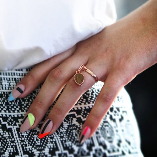 pierścionek modułowy z zawieszką trójkąt (1)