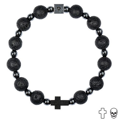 bransoletka z lawy wulkanicznej