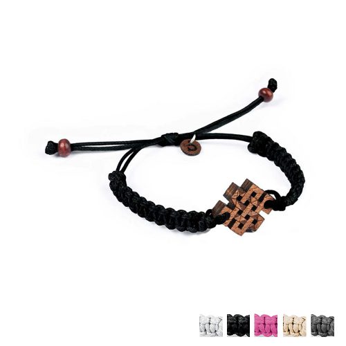 bransoletka pleciona, drewniana bransoletka